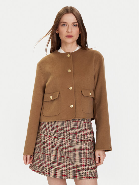 Tommy Hilfiger Demisezoninė striukė · Smėlio