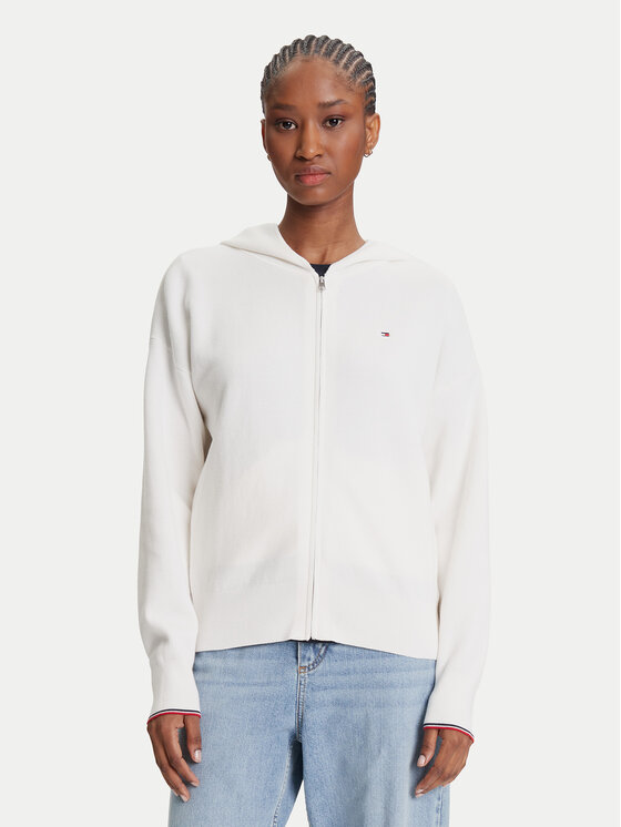 Tommy Hilfiger Kardiganas · Écru · Regular Fit