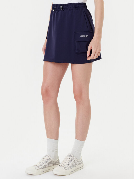 Guess Mini sijonas · Tamsiai mėlyna