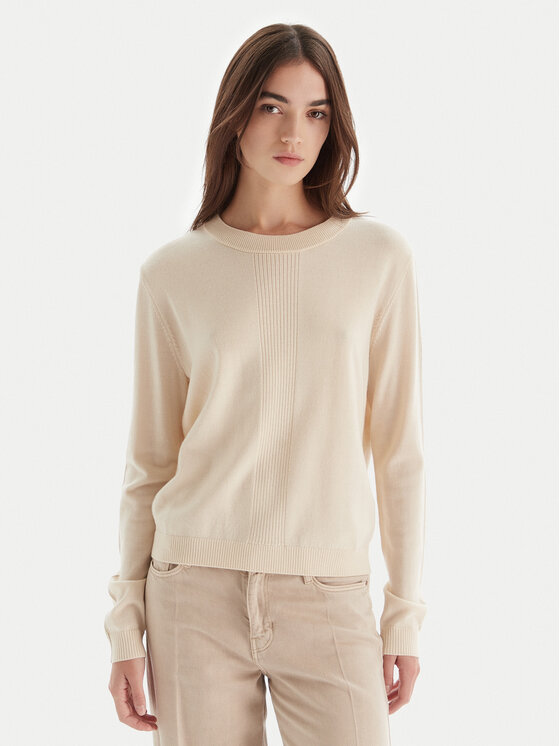 Kodas 20MAY Patrizia Pepe Megztinis · Écru · Regular Fit