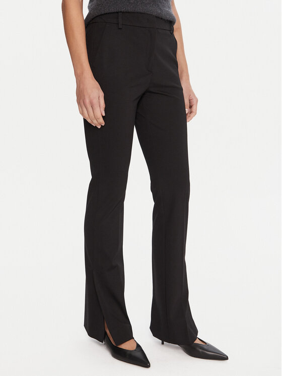 Marella Medžiaginės kelnės · Juoda · Regular Fit