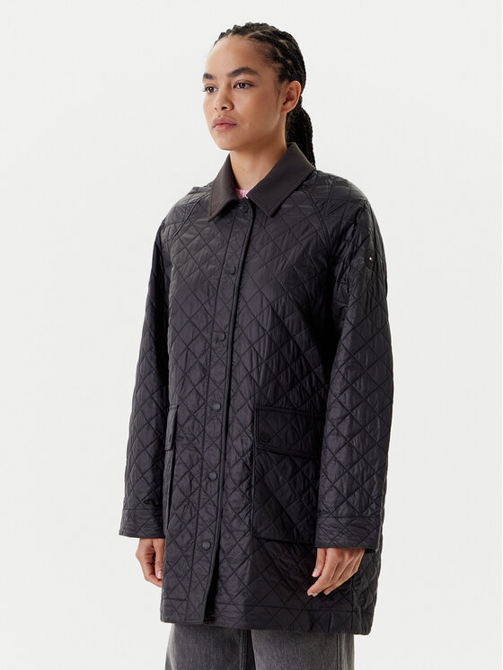 Tommy Hilfiger Demisezoninė striukė · Juoda