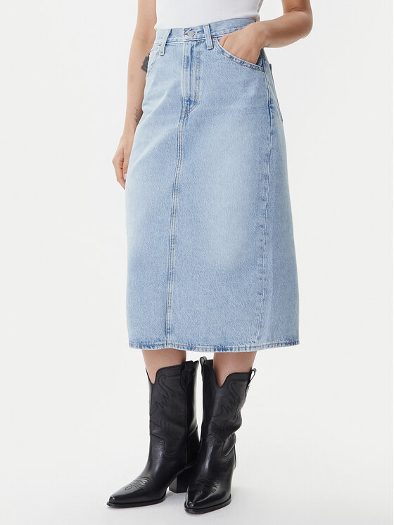 Levi's® Džinsinis sijonas · Mėlyna · Midi