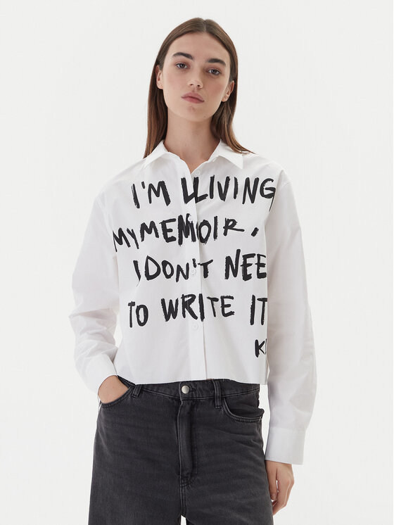 Karl Lagerfeld Jeans Marškiniai · Balta