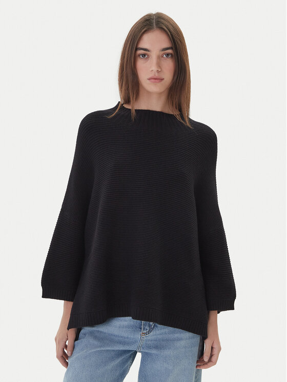 Kontatto Megztinis · Juoda · Relaxed Fit