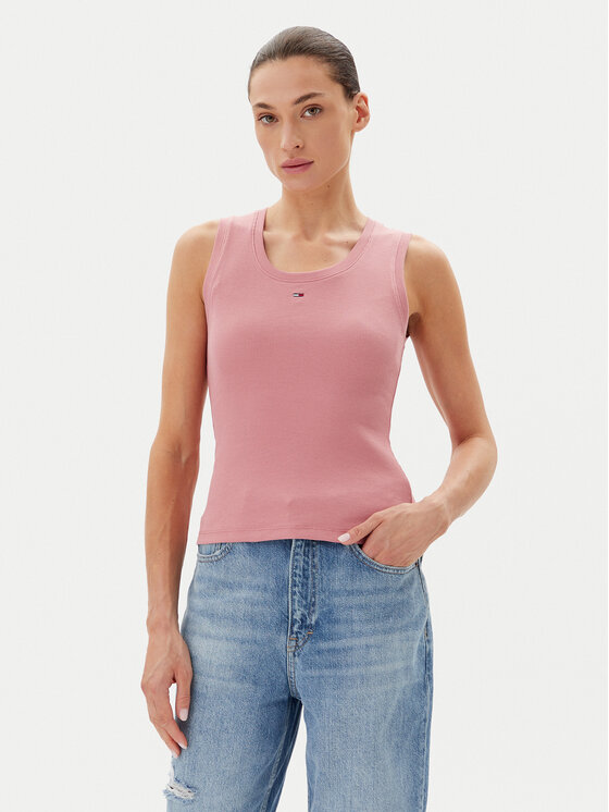 Tommy Jeans Marškinėliai · Rožinė