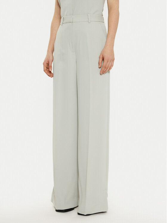 Calvin Klein Palazzo kelnės · Pilka · Regular Fit