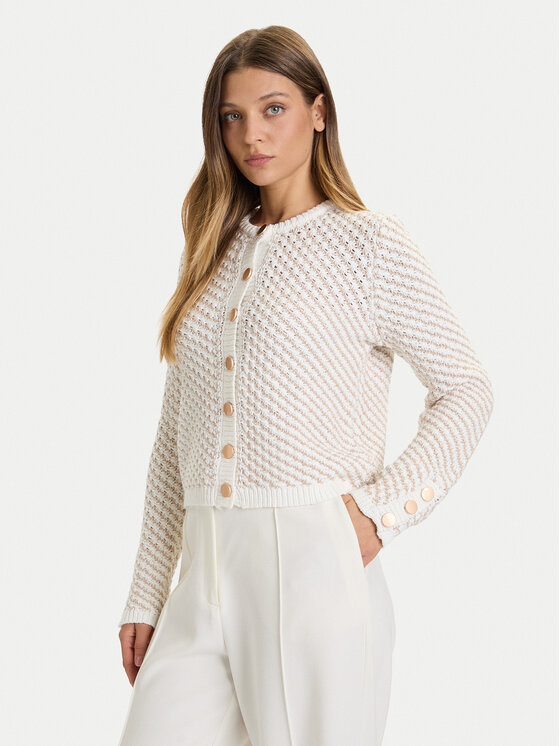 French Connection Kardiganas · Écru · Regular Fit