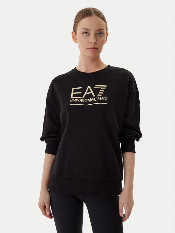 EA7 Emporio Armani Džemperis · Juoda · Relaxed Fit