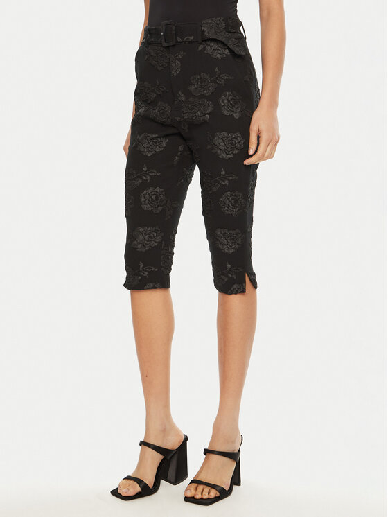 ROTATE Kapri kelnės · Juoda · Skinny Fit