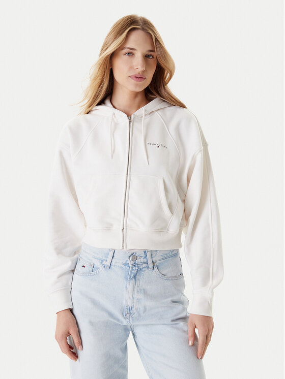 Tommy Jeans Džemperis · Écru · Relaxed Fit