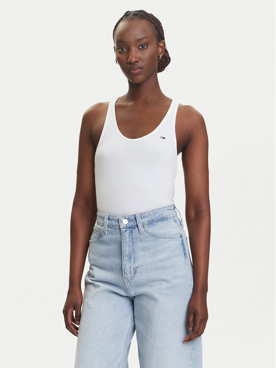 Tommy Jeans Marškinėliai · Balta