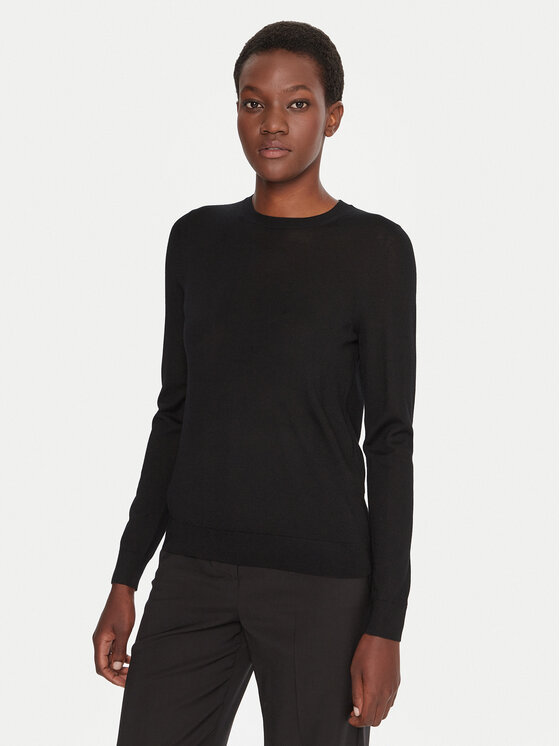 BOSS Megztinis · Juoda · Slim Fit