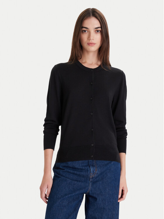 Calvin Klein Kardiganas · Juoda · Slim Fit