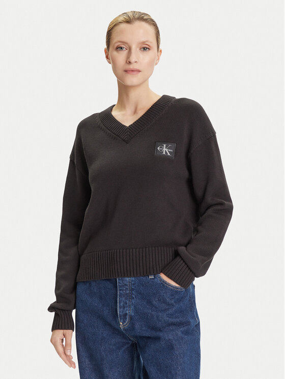 Calvin Klein Jeans Megztinis · Juoda · Regular Fit