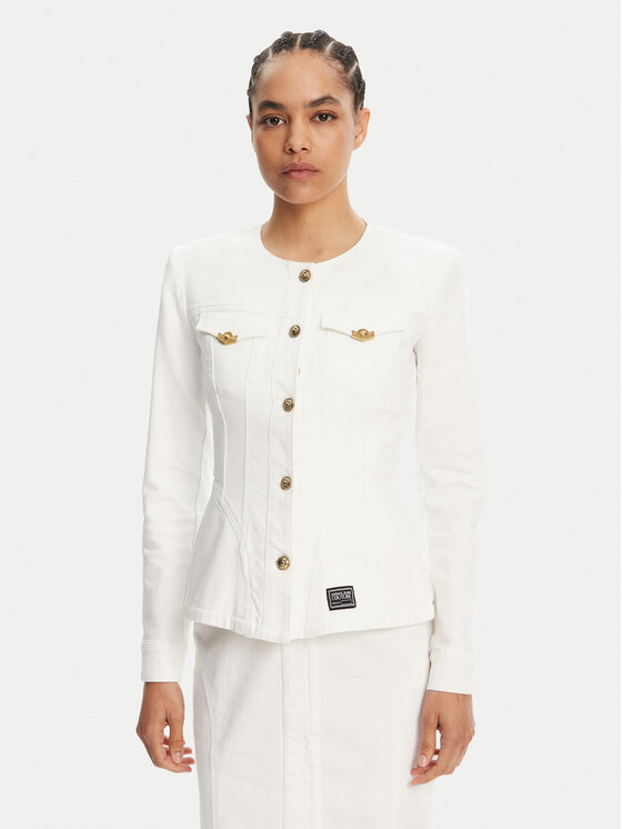 Versace Jeans Couture Džinsinė striukė · Balta