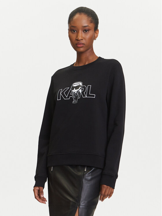 KARL LAGERFELD Džemperis · Juoda · Regular Fit