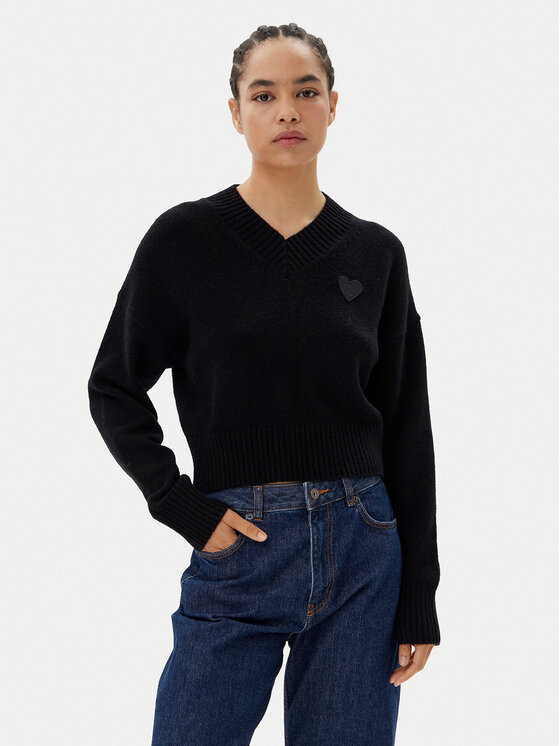 HUGO Megztinis · Juoda · Relaxed Fit