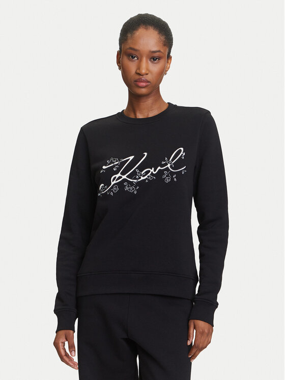 KARL LAGERFELD Džemperis · Juoda · Regular Fit