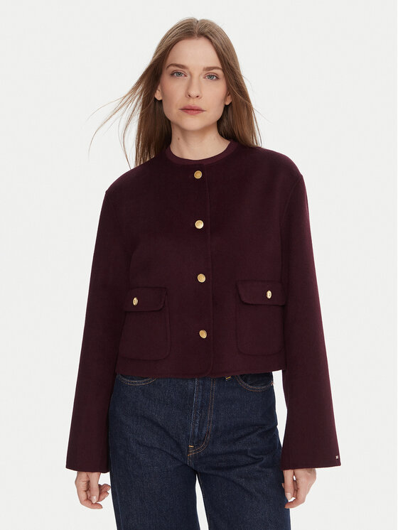 Tommy Hilfiger Demisezoninė striukė · Vyšninė