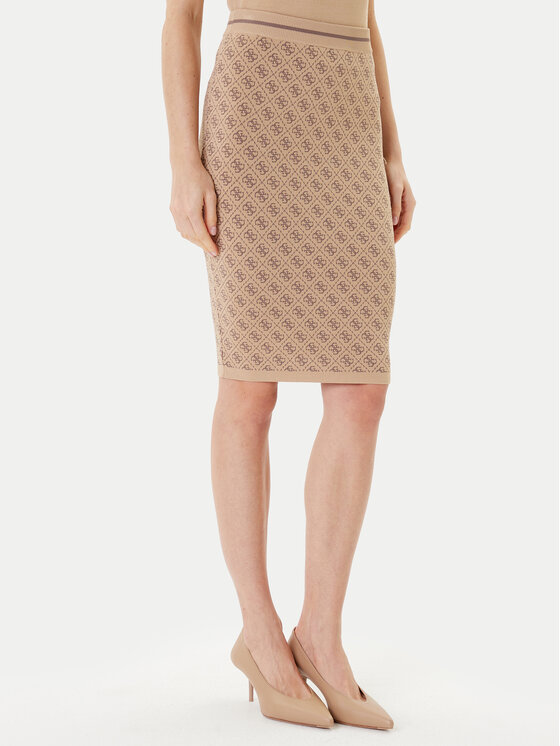 Guess Tiesus sijonas · Smėlio · Mini