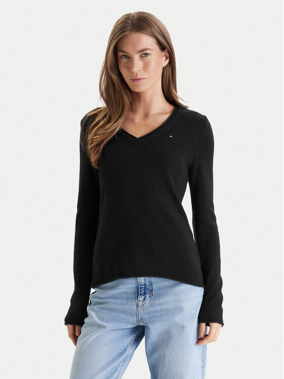 Tommy Hilfiger Megztinis · Juoda · Regular Fit