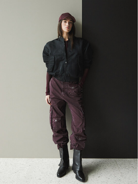 G-Star Raw Medžiaginės kelnės · Violetinė · Relaxed Fit