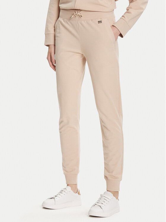 EA7 Emporio Armani Sportinės kelnės · Smėlio · Regular Fit