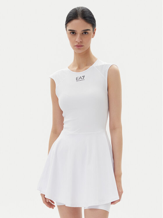 EA7 Emporio Armani Teniso suknelė · Balta