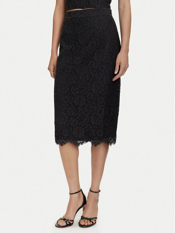 Guess Tiesus sijonas · Juoda · Midi