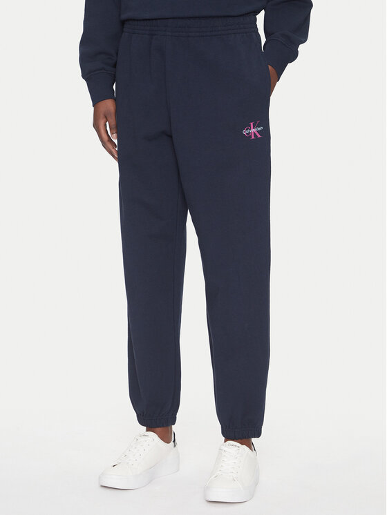 Calvin Klein Jeans Sportinės kelnės · Tamsiai mėlyna · Regular Fit