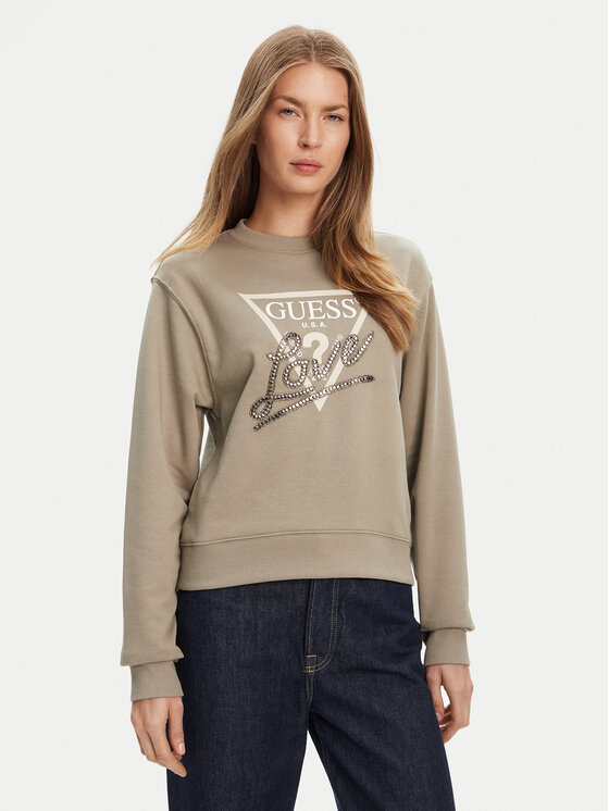 Guess Džemperis · Žalia · Regular Fit