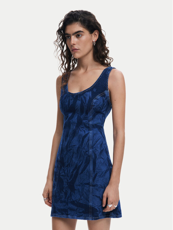 Desigual Džinsinė suknelė · Tamsiai mėlyna · Mini