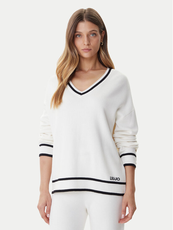 Liu Jo Sport Megztinis · Écru · Regular Fit
