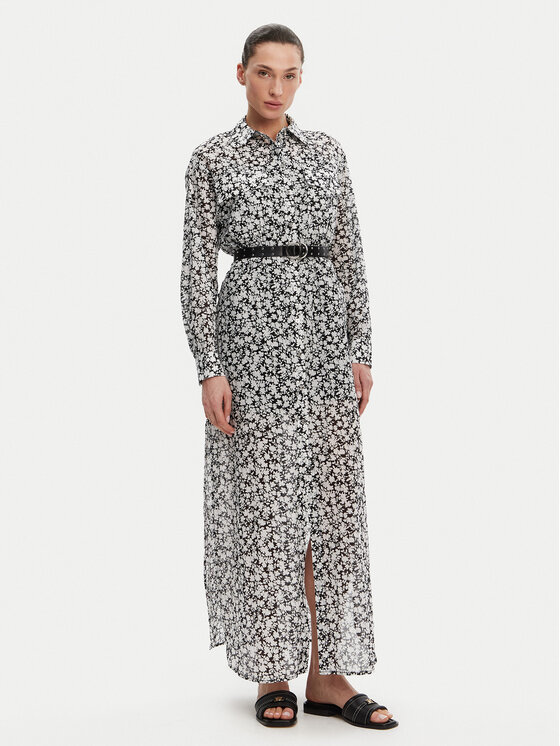 MICHAEL Michael Kors Marškinių tipo suknelė · Juoda · Maksi