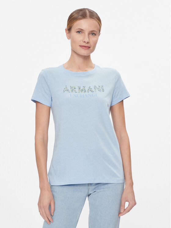 Armani Exchange Marškinėliai · Žydra