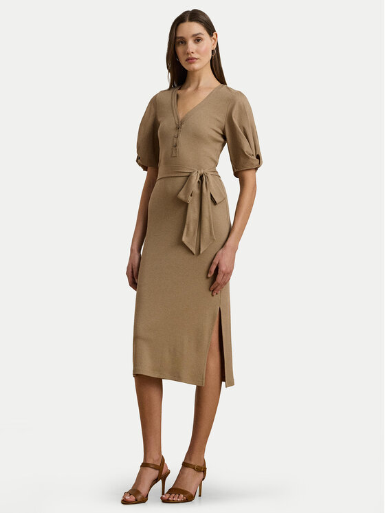 LAUREN RALPH LAUREN Kasdieninė suknelė · Smėlio · Midi