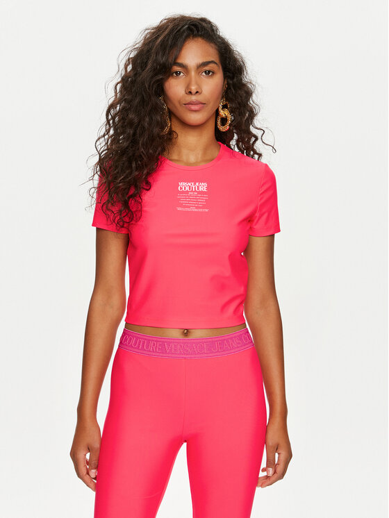 Versace Jeans Couture Marškinėliai · Rožinė