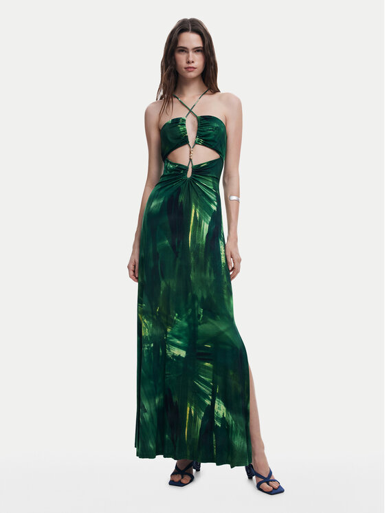 Desigual Vasarinė suknelė · Žalia · Maksi