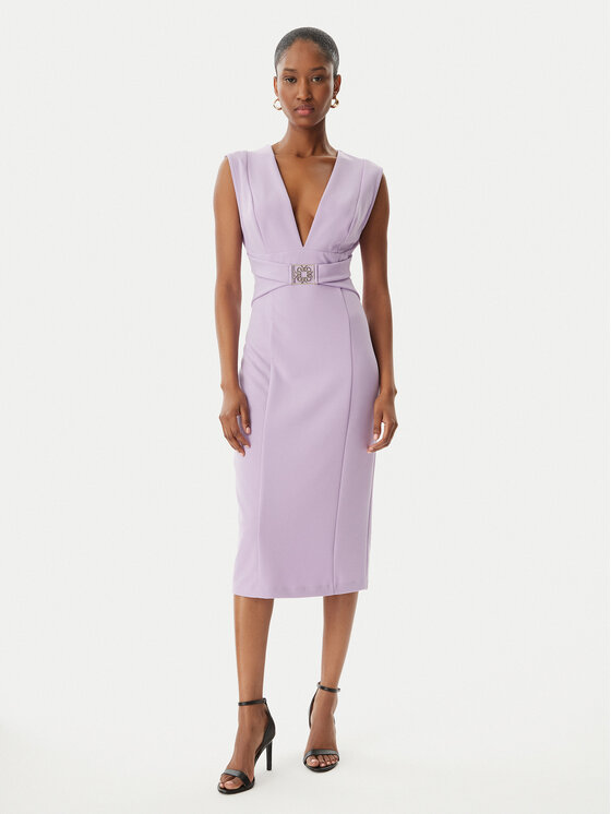 Kodas 20MAY Rinascimento Kokteilinė suknelė · Violetinė · Midi