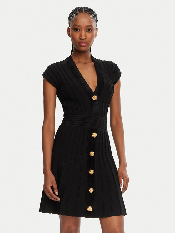 Balmain Trikotažinė suknelė · Juoda · Mini 1