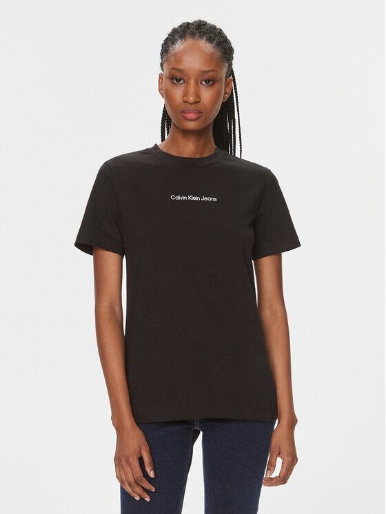 Calvin Klein Jeans Marškinėliai · Juoda