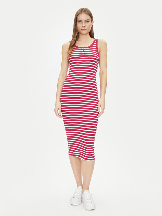 Tommy Jeans Kasdieninė suknelė · Raudona · Midi