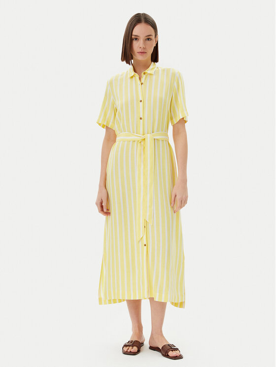Barbour Marškinių tipo suknelė · Geltona · Midi