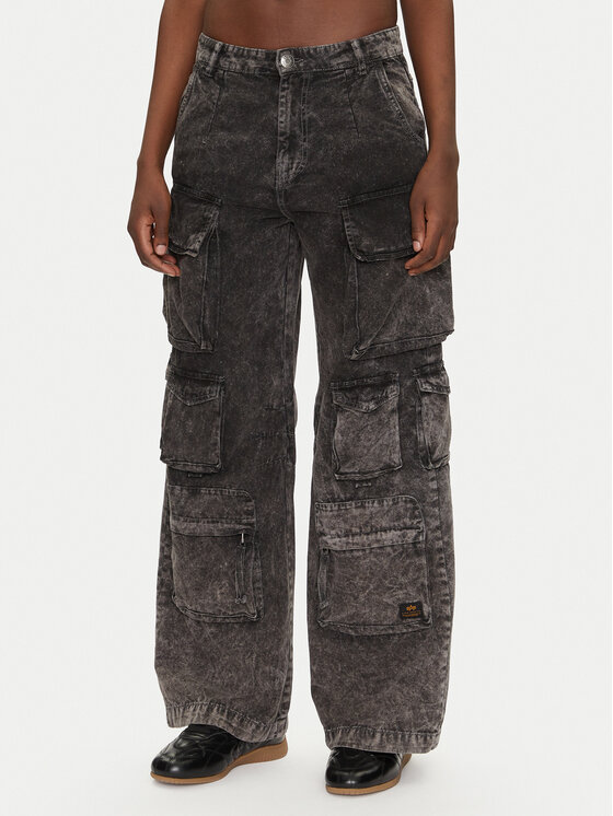Alpha Industries Cargo stiliaus kelnės · Pilka · Regular Fit