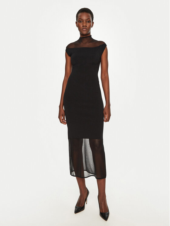 Calvin Klein Kasdieninė suknelė · Juoda · Midi