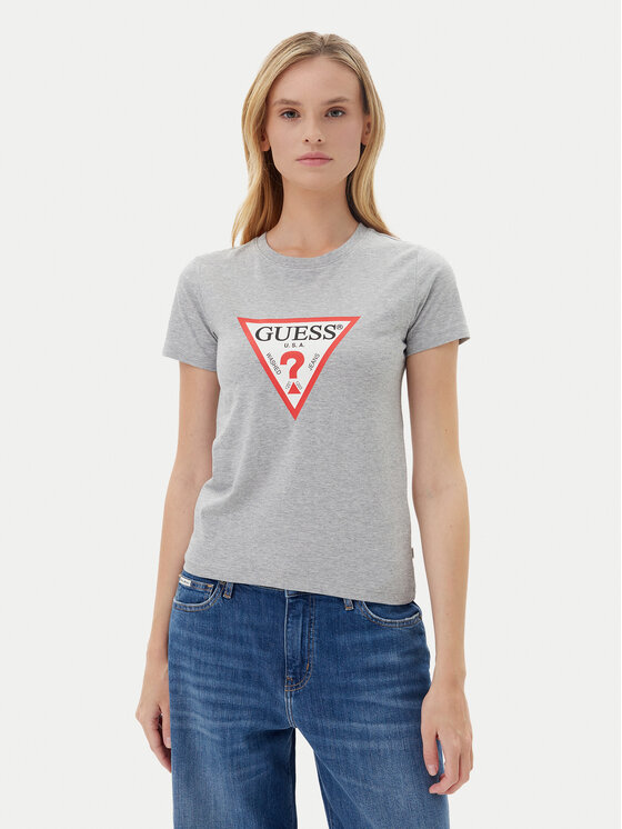 Guess Jeans Marškinėliai · Pilka