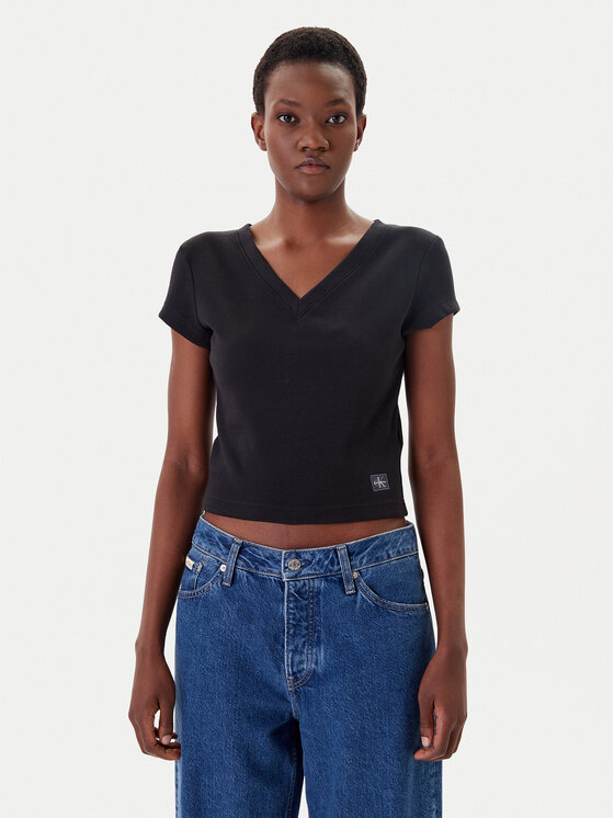 Calvin Klein Jeans Marškinėliai · Juoda