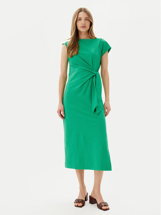 Tommy Hilfiger Kasdieninė suknelė · Žalia · Midi