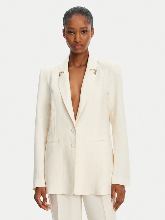 Patrizia Pepe Švarkas · Écru · Regular Fit